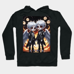 Couples Dia De Los Muertos 0042 Hoodie